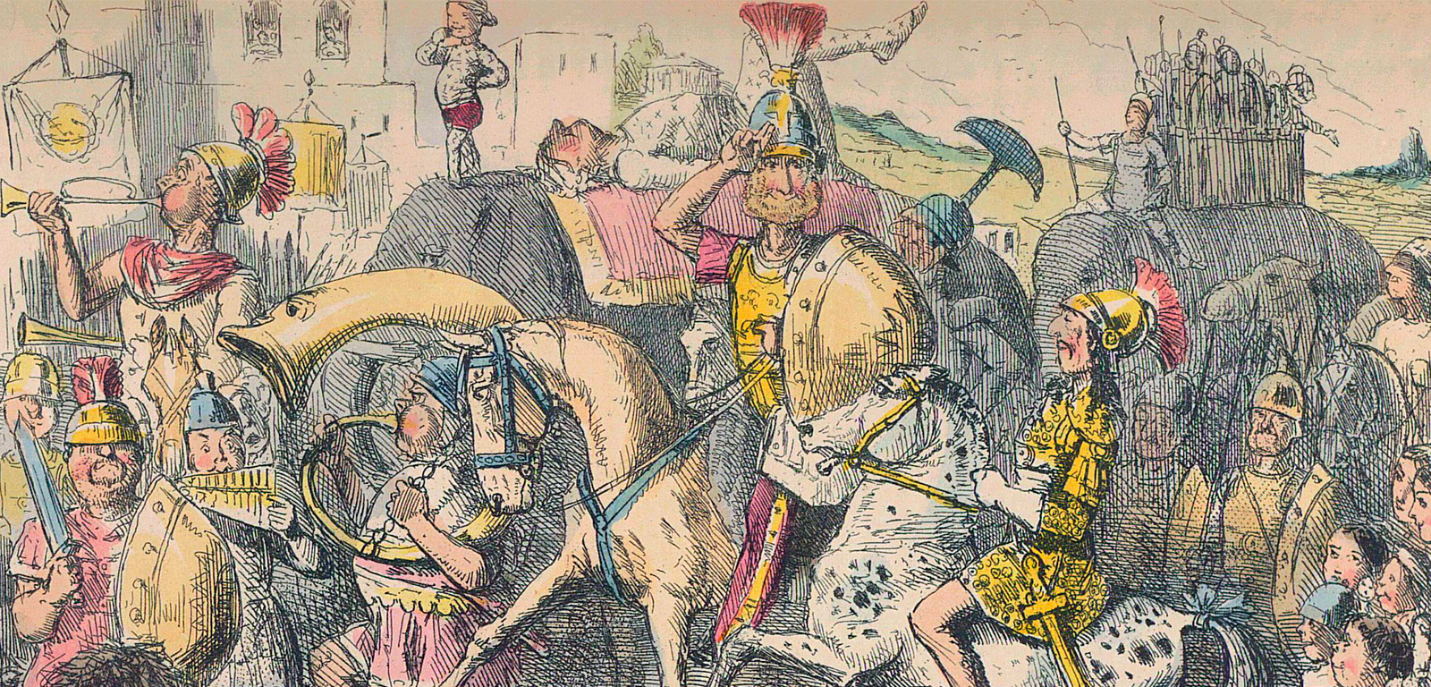 Pirro llega a Italia con sus tropas