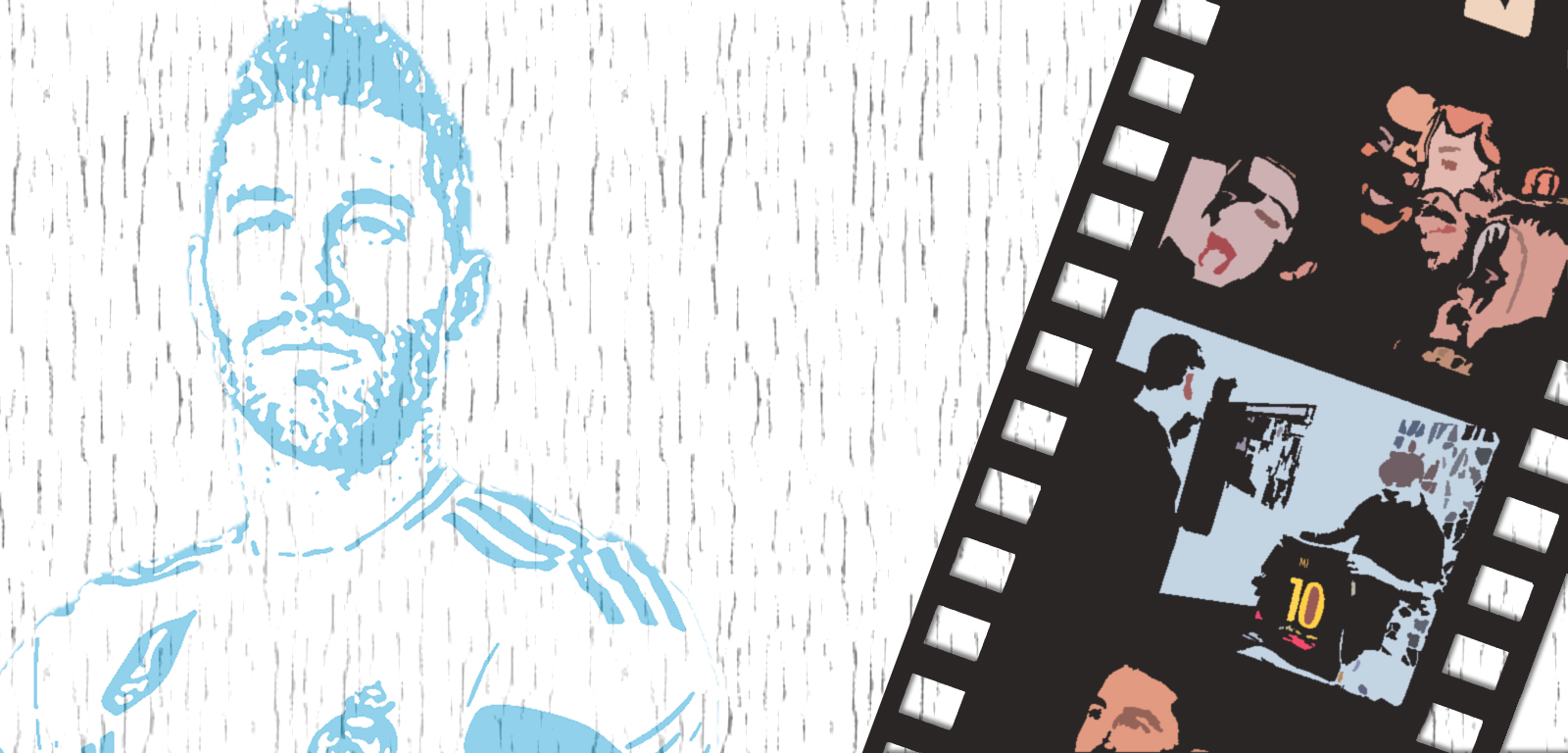 Sergio Ramos con imágenes de 'El corazón de Sergio Ramos' / FOTOMONTAJE DE PdF