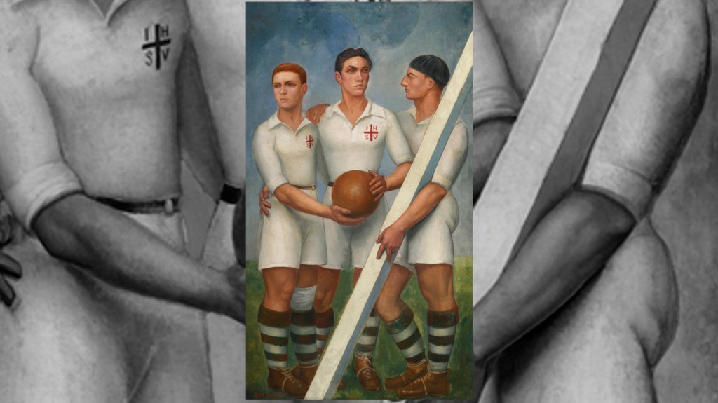 ‘Tres futbolistas’, de Ángel Zárraga