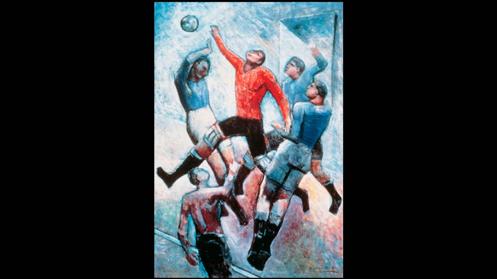 ‘Partita di calcio’, de Carlo Carrà