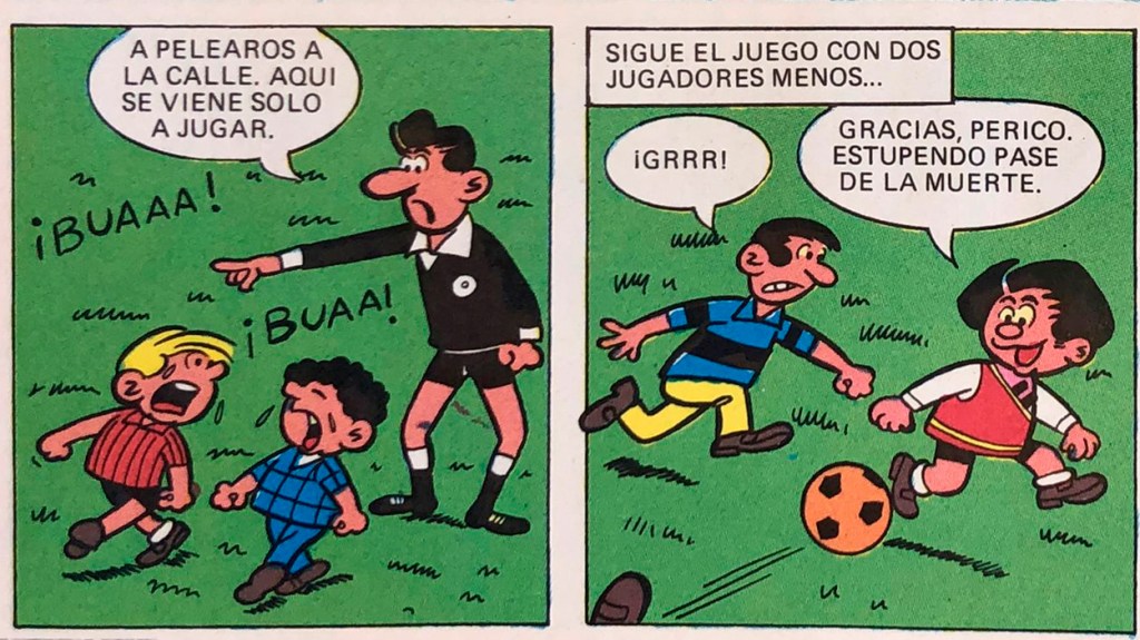 El tío de Zipi y Zape arbitra un partido de sus sobrinos / PdF