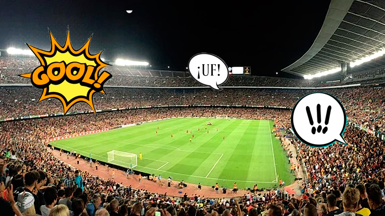 Onomatopeyas en un partido de fútbol / PdF