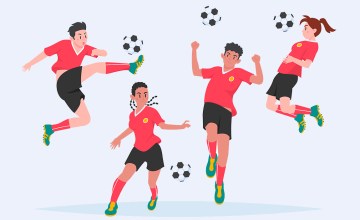 Cuatro futbolistas / PIKISUPERSTAR - FREEPIK