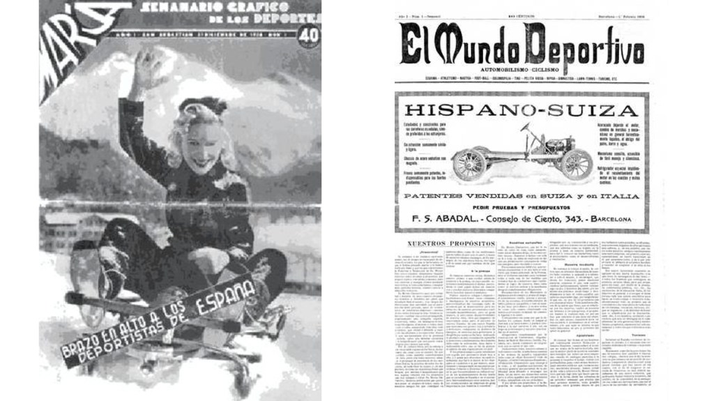 Portadas antiguas de 'Marca' y 'El Mundo Deportivo' / EN LA PRENSA DE AQUEL DÍA