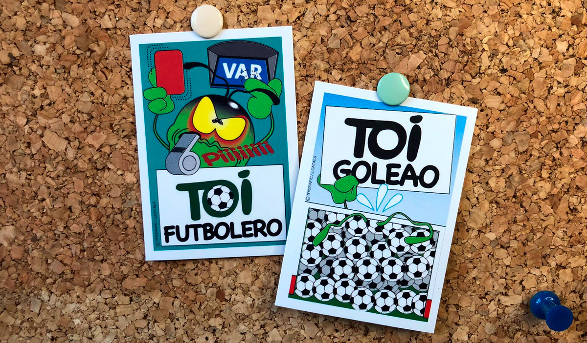 Los cromos TOI futbolero y TOI goleao / PdF