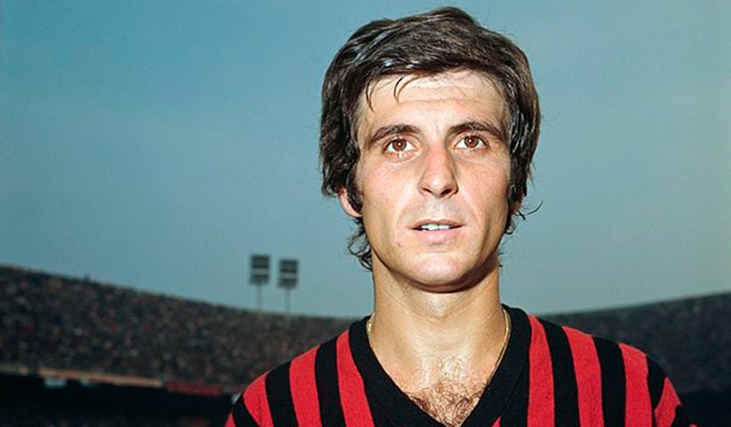 Gianni Rivera con la camiseta del Milan / UEFA