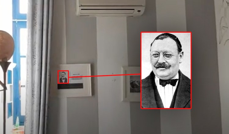 La fotografía de Joan Gamper, en una de las estancias de la casa donde se quitó la vida / PdF