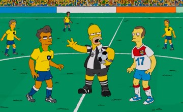 Homer Simpson arbitra un Brasil-Luxemburgo