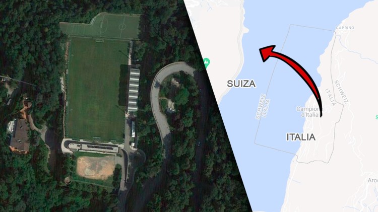 Campo del Campionese, el equipo de Italia que juega en Suiza / FOTOMONTAJE DE PdF