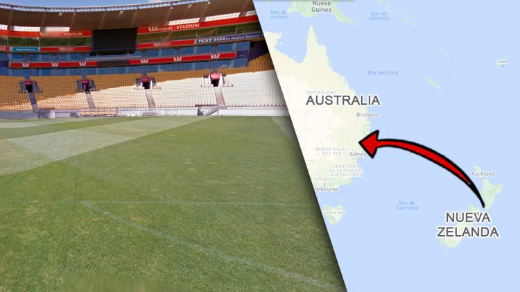 Estadio del Wellington Phoenix neozelandés, equipo que juega en Australia / FOTOMONTAJE DE PdF