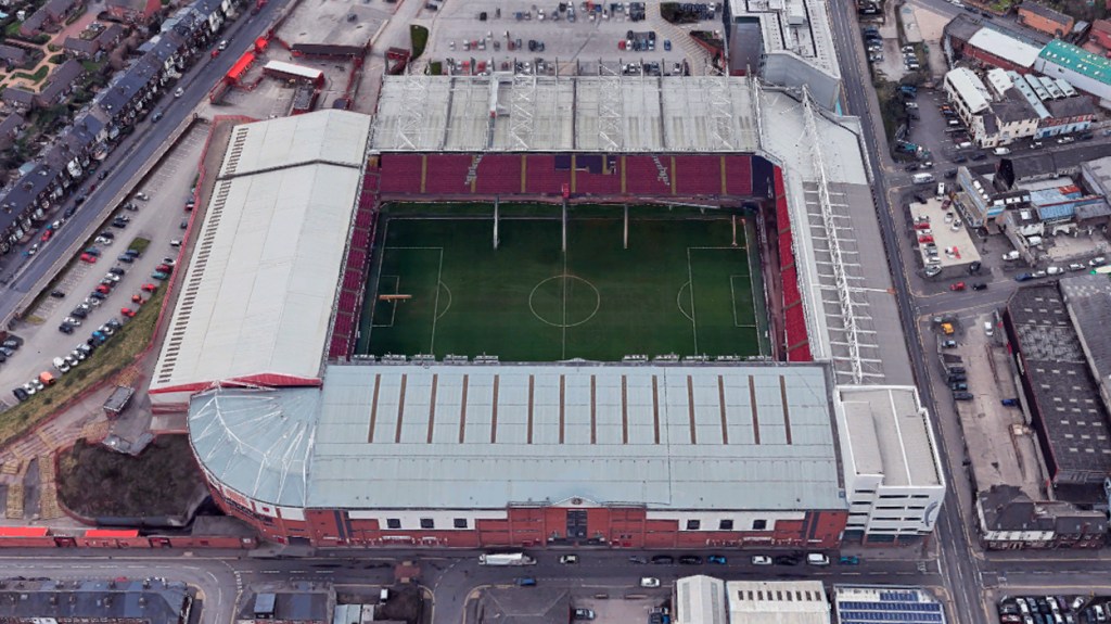 Bramall Lane, campo del Sheffield United, es uno de los más antiguos del mundo / GOOGLE MAPS
