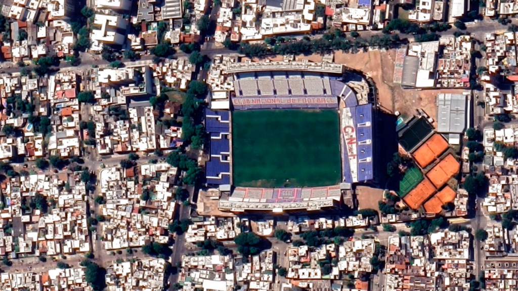 Gran Parque Central es el estadio de Nacional / GOOGLE MAPS