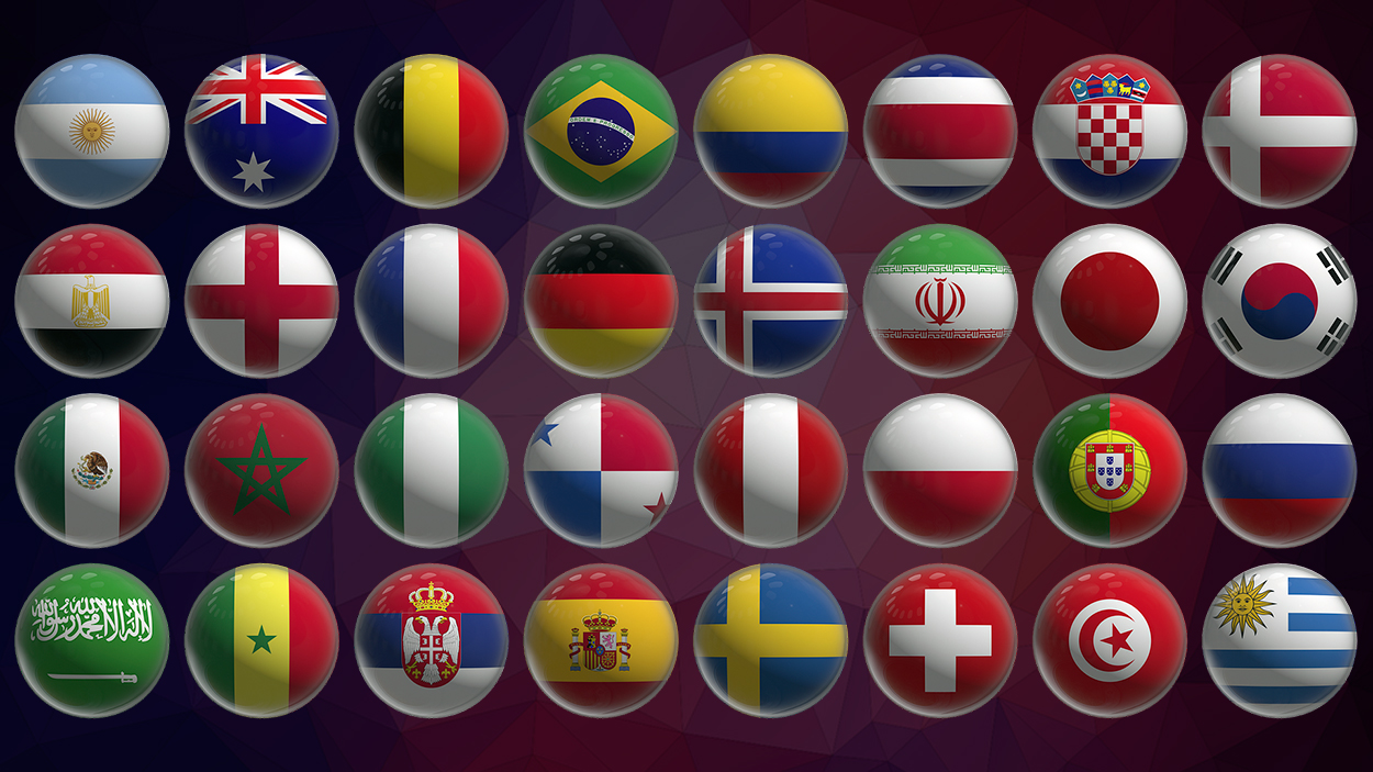 Escudos de algunas selecciones del mundo / PIXABAY