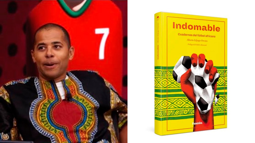 Alberto Edjogo-Owono y su libro 'Indomable' / FOTOMONTAJE DE PdF