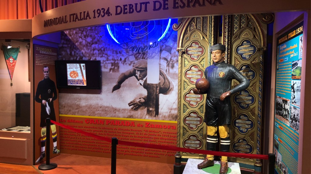 Ricardo Zamora, nombre destacado en el Museo de la selección española en Las Rozas / PdF