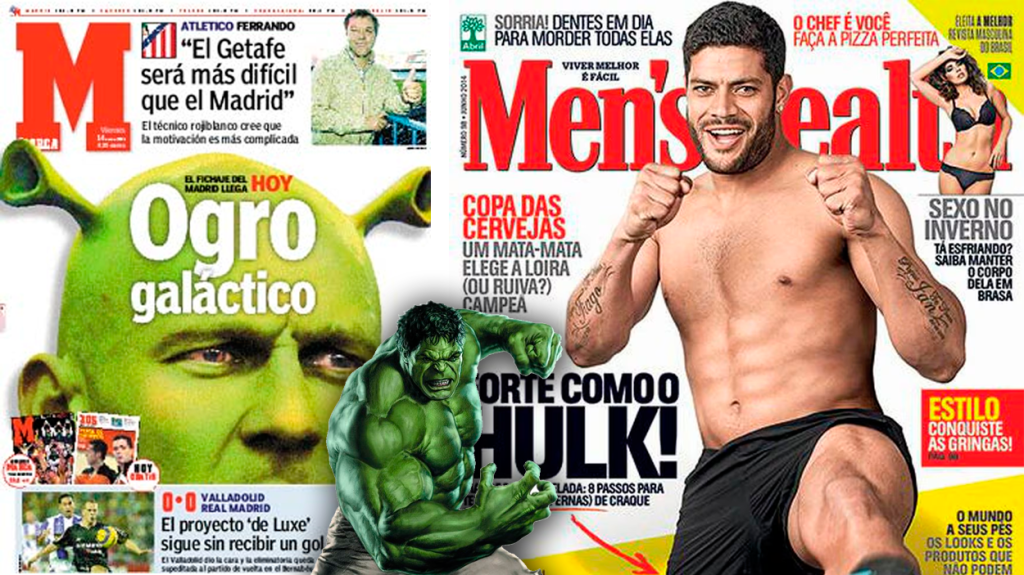 Thomas Gravesen, como Shrek, y Hulk