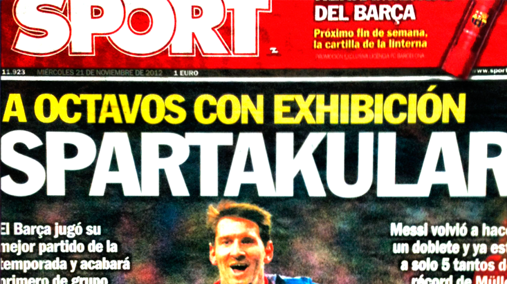 "Spartakular" ('Sport', 2012)