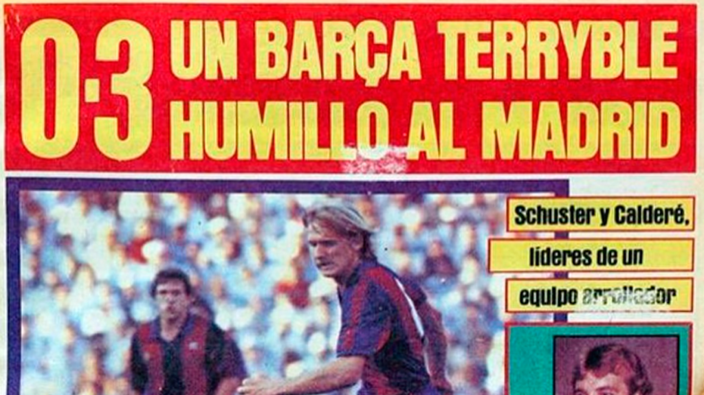 "Un Barça Terryble humilló al Madrid" ('Sport', 1984)
