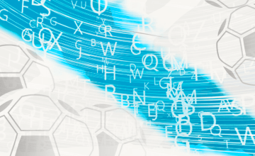 Bandera gallega hecha con letras y flanqueada por balones de fútbol / FOTOMONTAJE DE PdF