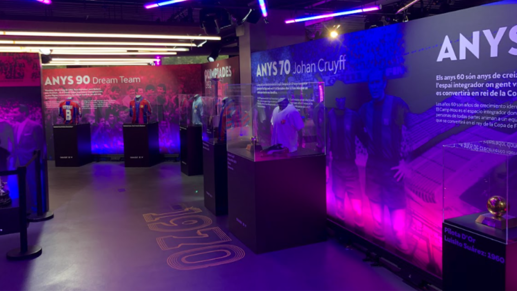 Vista de la exposición del Barça en Casa Seat / Gerard Mateo