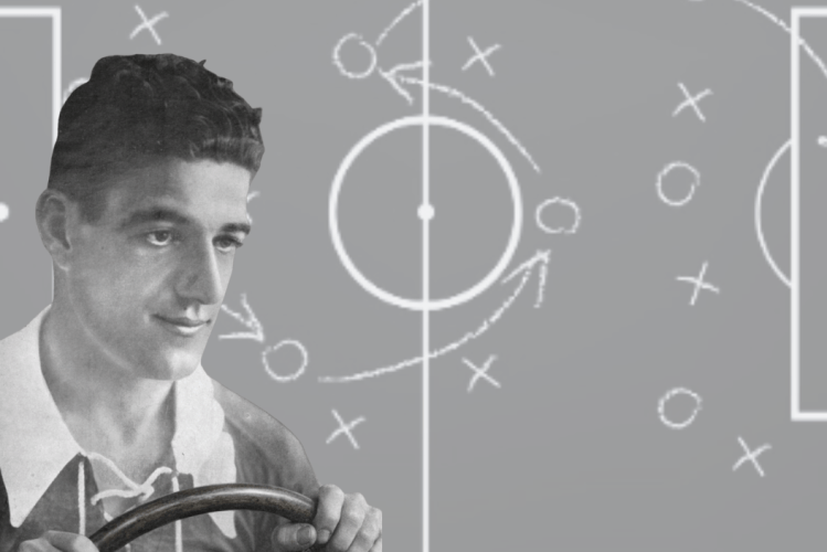 Carlos Volante, al volante de un vehículo, en una imagen creada con IA / PdF