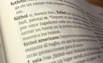 La definición de fútbol en el María Moliner