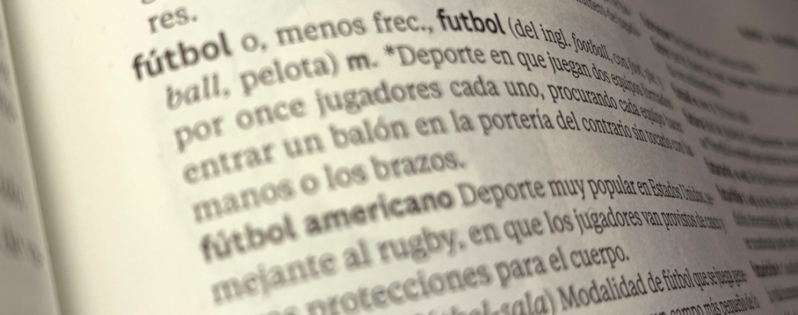 La definición de fútbol en el María Moliner